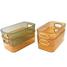 Clear Ribbed Storage Organizer