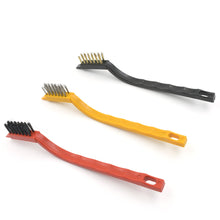Mini Wire Brush Set - Brass, Nylon, Steel for Cleaning & Rust Removal (3 Pcs Set)