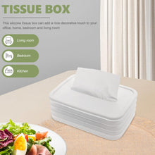 Simple Silicone Tissue Holder – Cube/Cylinder Tissue Box for Bathroom, Office, Car & Bedroom