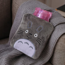 Totoro Cartoon Small Hot Water Bag with Cover for Pain Relief
