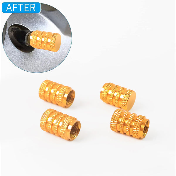 Tire Valve Stem Caps Fit for Genesis Cars. Air Valve Caps Suit for Most Car Truck SUV Wheel Accessories 4pcs Silver.